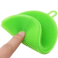 Универсальный кухонный набор силиконовых губок щеток Better Sponge из 3 штук для мытья посуды, Универсальные щетки губки 3в1 для уборки дома