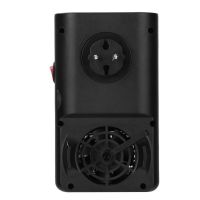 Портативный мини обогреватель с имитацией пламени Flame Heater W-012 с LCD экраном 800W в розетку, Тепловентилятор камин с пультом 800Вт Черный