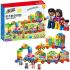 Children's block constructor Small steam train P3001 146 parts from 3 years old, An educational game set with numbers and letters for children and toddlers