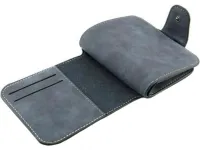 Женский замшевый кошелек Baellerry Forever Mini N 2346 Navy Blue женское мини портмоне на 10 отделений для купюр и мелочи 10.5Х11.5 см Синий