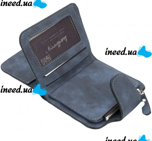 Женский замшевый кошелек Baellerry Forever Mini N 2346 Navy Blue женское мини портмоне на 10 отделений для купюр и мелочи 10.5Х11.5 см Синий