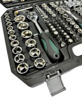 Автомобильный набор инструментов на 172 предмета Dream Car Tools ES-172 в кейсе Комплект ключей головок бит с трещоткой для машины и дома в чемодане