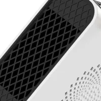 Напольный спиральный обогреватель тепловентилятор Voltronic JIEBO-N8 500W с рожками оленя, Переносной настольный электрообогреватель Deer Белый