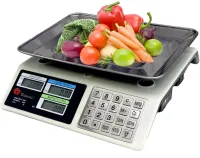 Торговые электронные весы Domotec MS-982S от 5 гр до 50 кг Metal Button с металлическими кнопками MX-414