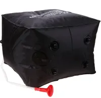 Туристический переносной душ Easy Camp Solar Shower Bag на 40 литров для походов и кемпинга, Летний резервуар для воды с солнечным подогревом Черный