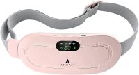 KKS MYQ-302 Wireless Massage Belt for Menstrual Pain Relief, Cordless Massager Warming Pad 3 Modes for Period Cramps Pink