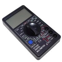 Универсальный цифровой мультиметр Digital DT700B со звуком, Звуковой тестер для контроля постоянного и переменного напряжения с щупами Черный