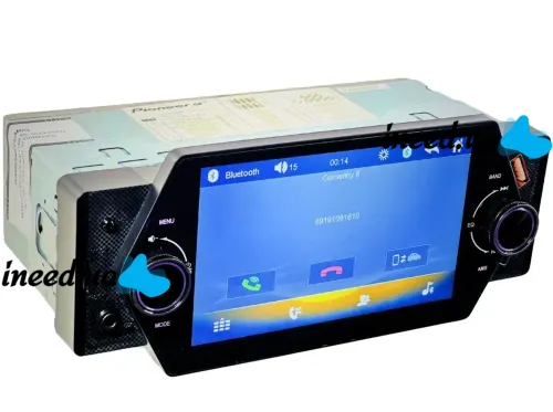 Автомагнитола MP5 Pioneer PA455U 1Din Bluetooth с дисплеем 5" дюймов и пультом, Автомобильная магнитола PA-455U с USB Android CarPlay в машину PA5055U