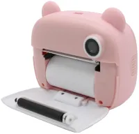 Kids DIY Instant Digital Camera M3 3 in 1 Polaroid digital camera for photos and videos on battery Pink