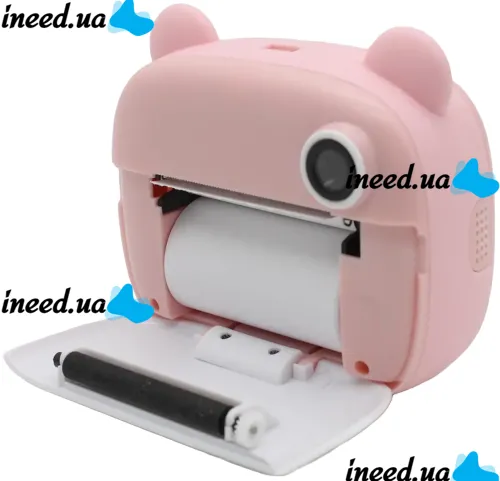 Kids DIY Instant Digital Camera M3 3 in 1 Polaroid digital camera for photos and videos on battery Pink