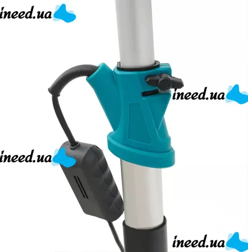 Шлифовальная машина с удлинителем Makita DSL800ZU 215мм с пылесборником для стен и потолков, Шлифмашина жираф с пылесосом и подсветкой от сети
