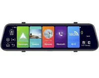 Автомобильный видеорегистратор зеркало DVR MR-810 10" дюймов с камерой заднего вида, сенсорным дисплеем Full HD  Авторегистратор V4 Android 2 камеры