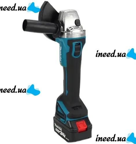 Акумуляторна міні-болгарка 125 мм Makita DGA504ZL на 2 акумулятори 24V 5Ah, Бездротова кутова шліфувальна машина турбінка Макіта в кейсі