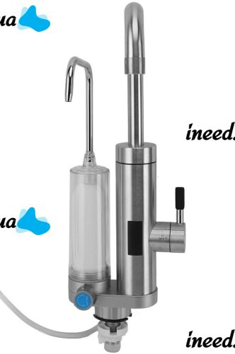 Faucet ZSWK-D02 flow-through water heater with LCD display with water purification filter, Electric heater in the form of a 220V faucet bottom connection