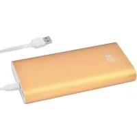 Портативное зарядное устройство Xiaomi MI Power Bank 20800 mAh внешний аккумулятор, зарядка для телефона IOS Android повербанк 2.1А USB Золотой