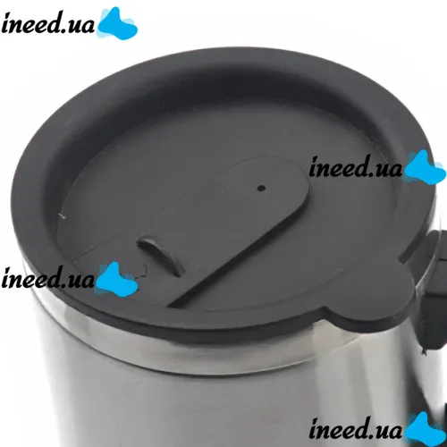 Автомобильная термокружка термос с подогревом Electric Mug 140Z чашка 400мл 12V, авто кружка кипятильник от прикуривателя в машину 2240 Серебристый