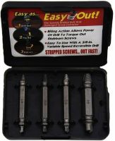 Набор экстракторов бит Easy Out Tool S2 4 шт в коробке, двухсторонние насадки для выкручивания сломанных, слизанных саморезов и болтов на шуруповерт