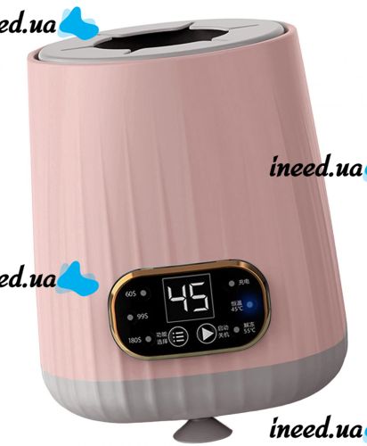 Автоматичний шейкер підігрівач молока Baby Milk Shaker HK-066 для дитячих пляшечок акумуляторний з дисплеєм і підтримкою температури HH-9866