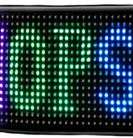 Гибкий экран Matrix Panel JTPD-03-011 7х17.3 см 16х32 LED светодиодная рекламная RGB лента в авто, бегущая строка с пультом и Bluetooth WiFi