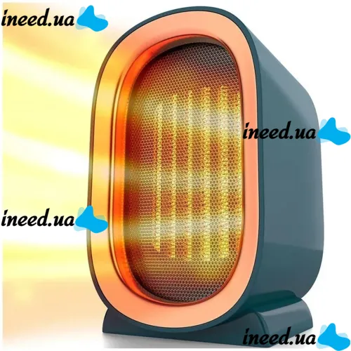 Настольный керамический обогреватель тепловентилятор Indoor Heater XH-1201 1200W, Напольный электрический тепловентилятор PTC 2 режима от сети 220В
