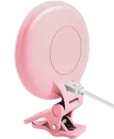LED Selfie Lamp Ring Ring Light Rhodesy F-508 for Phone, Light Battery Backlight with Clip and Brightness Adjustment for Photos