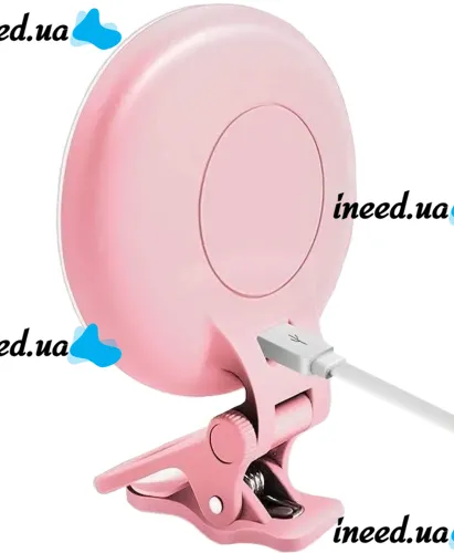 LED Selfie Lamp Ring Ring Light Rhodesy F-508 for Phone, Light Battery Backlight with Clip and Brightness Adjustment for Photos