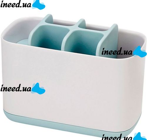 Настольная подставка органайзер Large Toothbrush Caddy для зубных щеток и пасты на 6 отсеков, Держатель зубной щетки Joseph для ванной комнаты Белый