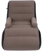 Inflatable Single Armchair S-shaped Senyoubao Inflatable Sofa 140x85x80 cm with Armrest, Flocked