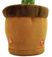 Talking Dancing Cactus with backlight Dancing Cactus TikTok 32 cm on battery, singing, ditto toy in Ukrainian
