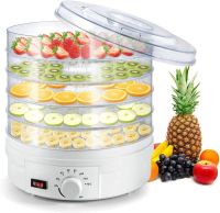 Электрическая сушилка для овощей, фруктов и мяса Royals Berg RB-959 800W White Белая на 5 отсеков, Дегидратор, Электросушилка с терморегулятором