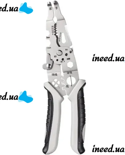 Многофункциональные клещи стриппер Cable Cutter CH-51 20в1 для зачистки и обжимки проводов, Каблерез резак для кабелей, проволоки и снятия изоляции