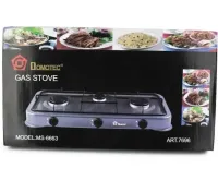 Domotec MS-6603 Table gas burner for 3 burners Portable three-burner gas stove Table cooking surface for bottled gas