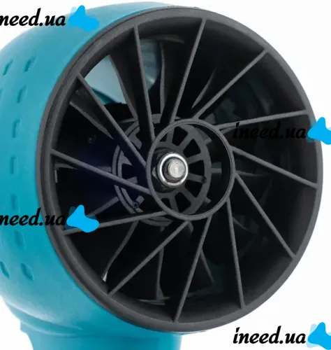 Акумуляторна повітродувка фен Makita DAS180Z 36v 5AH для прибирання снігу та листя з 2 акумуляторами, Бездротова дуйка Макіта для видалення пилу