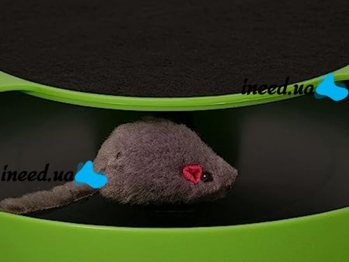 Интерактивная игрушка когтедерка Поймай Мышку Catch The Mouse для котов и кошек с точилкой для когтей 2 в 1, Когтеточка для котят и кота 25 см