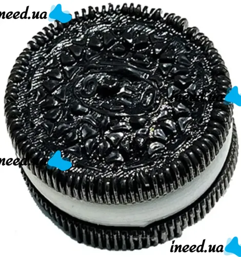 Силиконовая игрушка антистресс сквиш Печенье Oreo Pinch Family 10,5 см с ворсинками для рук Детская мялка в виде печенья Таба Орео Squishy для детей