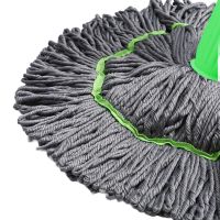 Telescopic Rope Mop Kornel LJF-006 2in1 with spin for dry and wet floor cleaning, Adjustable Mop Mashka SHV111 30 cm Green