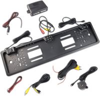 Автомобильная камера заднего вида в рамке номерного знака Car Cam Parking sensor 5429 с парктроником, Держатель рамка для номера с камерой, Авторамка