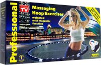 Спортивный массажный обруч Hula Hoop (Хула хуп) Professional Massaging Exerciser, утяжеленный с магнитами хулахуп для похудения разборной Хула-хуп