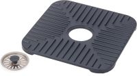 Защитная подставка Joseph SinkShield 851700 для раковины со сливом 30x30 см, Гибкий квадратный защитный коврик с защитой от засоров для мойки