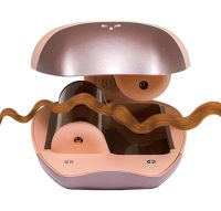 Ceramic Curling Iron 32 mm Egg Roll Stick XL-290 45W, Ceramic Curling Iron with Double Cylinder for Curls Pink