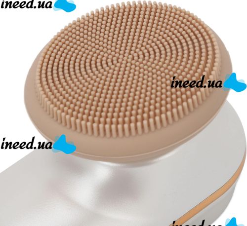 Beauty Instrument KH-811 Silicone cleansing brush massager with facial cleansing attachments, Silicone skin pore cleanser with massage function