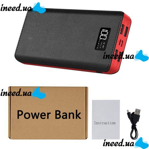 Внешний портативный аккумулятор Power Bank UKC M9 50000 mAh 2.1A Black c LCD дисплеем, повербанк, портативное зарядное 50000mah