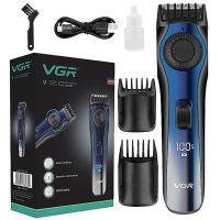 Беспроводная аккумуляторная машинка VGR V-080 для стрижки волос, Аккумуляторный водонепроницаемый триммер бритва для окантовки бороды и усов V 080