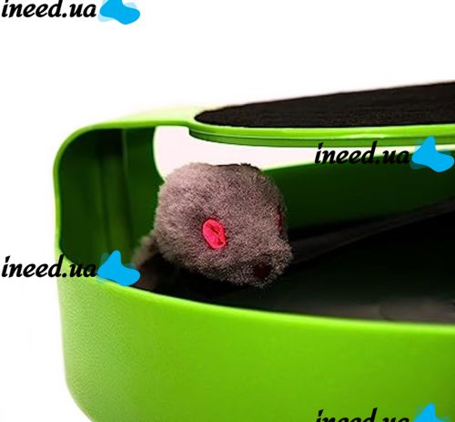 Интерактивная игрушка когтедерка Поймай Мышку Catch The Mouse для котов и кошек с точилкой для когтей 2 в 1, Когтеточка для котят и кота 25 см
