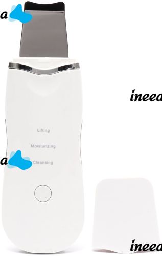 Ultrasonic Facial Cleansing and Lifting Scrubber Leather shovel CPJ-618 rechargeable for Cavitation Skin Peeling with nozzles NJ-559 White
