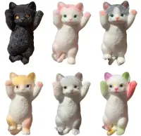 Силиконовая игрушка антистресс сквиш Большой котик Squishy Toys 20 см с ворсинками для рук, Детская мялка таба Пушистый кот для детей от 3 лет