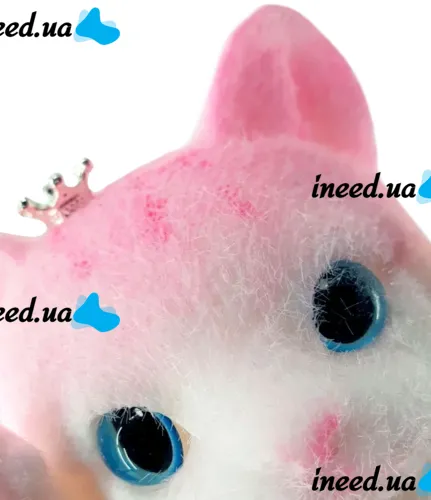 Силиконовая игрушка антистресс сквиш Большой котик Squishy Toys 20 см с ворсинками для рук, Детская мялка таба Пушистый кот для детей от 3 лет