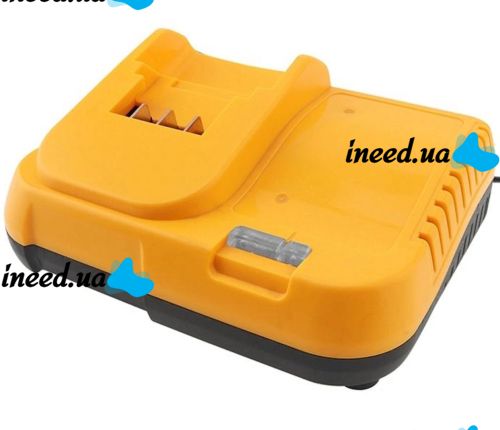 Зарядное устройство для зарядки аккумуляторов Dewalt 24V 3 контакта, Блок питания зарядка Деволт для аккумуляторной батареи 24В 2А от сети Желтый