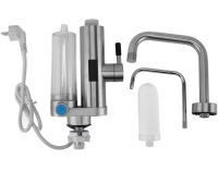 Faucet ZSWK-D02 flow-through water heater with LCD display with water purification filter, Electric heater in the form of a 220V faucet bottom connection