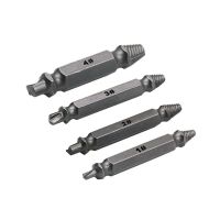Набор экстракторов бит Easy Out Tool S2 4 шт в коробке, двухсторонние насадки для выкручивания сломанных, слизанных саморезов и болтов на шуруповерт